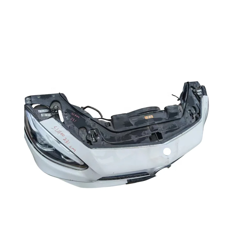 Used Front Bumper Assembly for Mercedes Benz SL AMG W231 Including Radiator Headlights Hood Mudguard