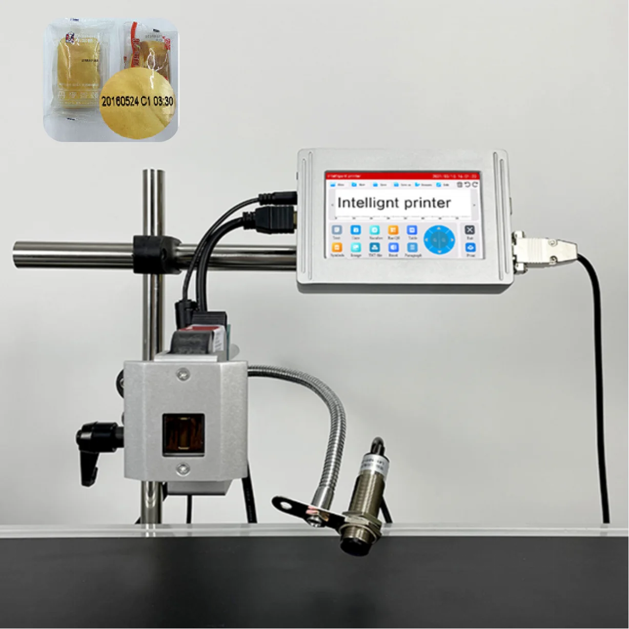Automated Inkjet Printers for Barcode Marking for Logistics and Battery Printing Beverage Bottle Expiration Date Printer