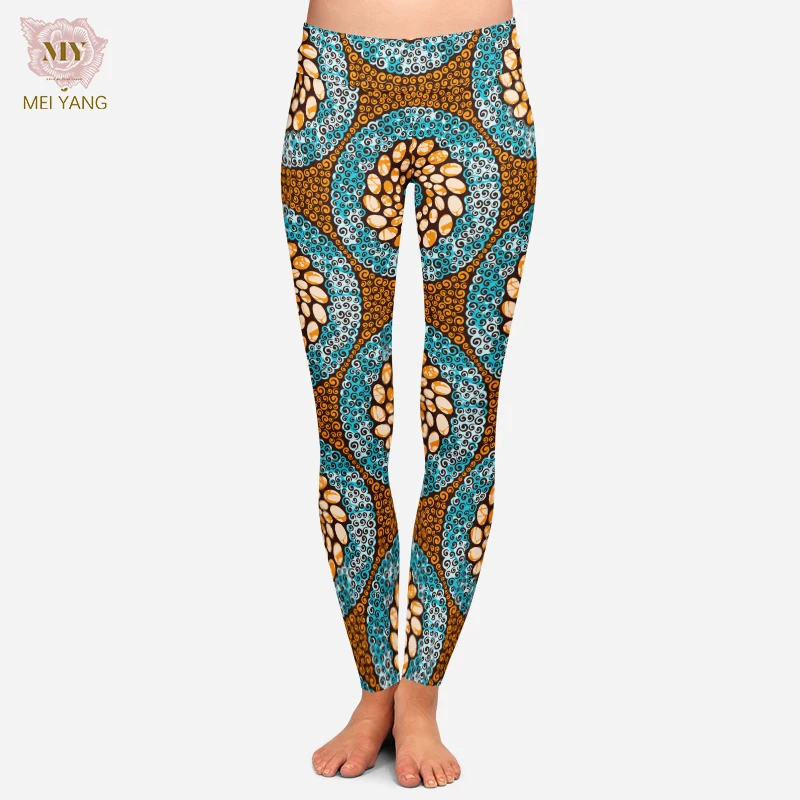 Afro African Kente Art Style 4 Print Legging