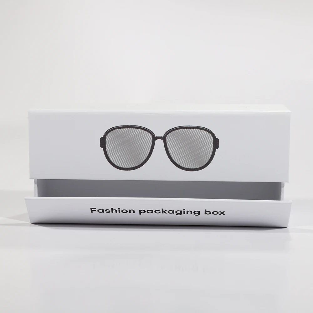product high end rectangle drawer custom printing logo sunglass luxury cardboard paper box-1