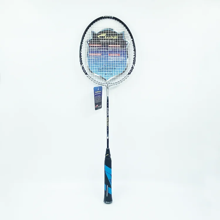 Popular  Professional Aluminum Alloy Cheap String Badminton Racket Single Piece Racquet With String and a bag supplier