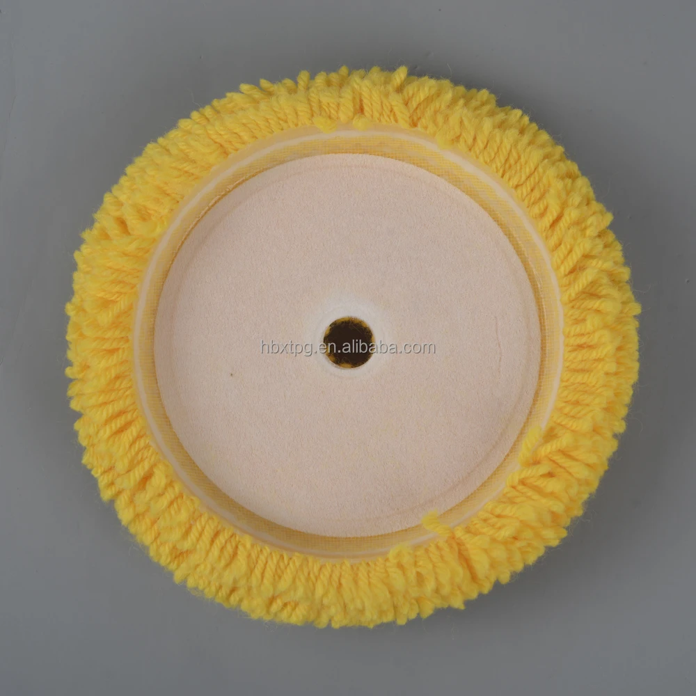 8 Inch Od Vehicle Auto Wool Buffer Pad Wool Buffing Pad Buffer Wool