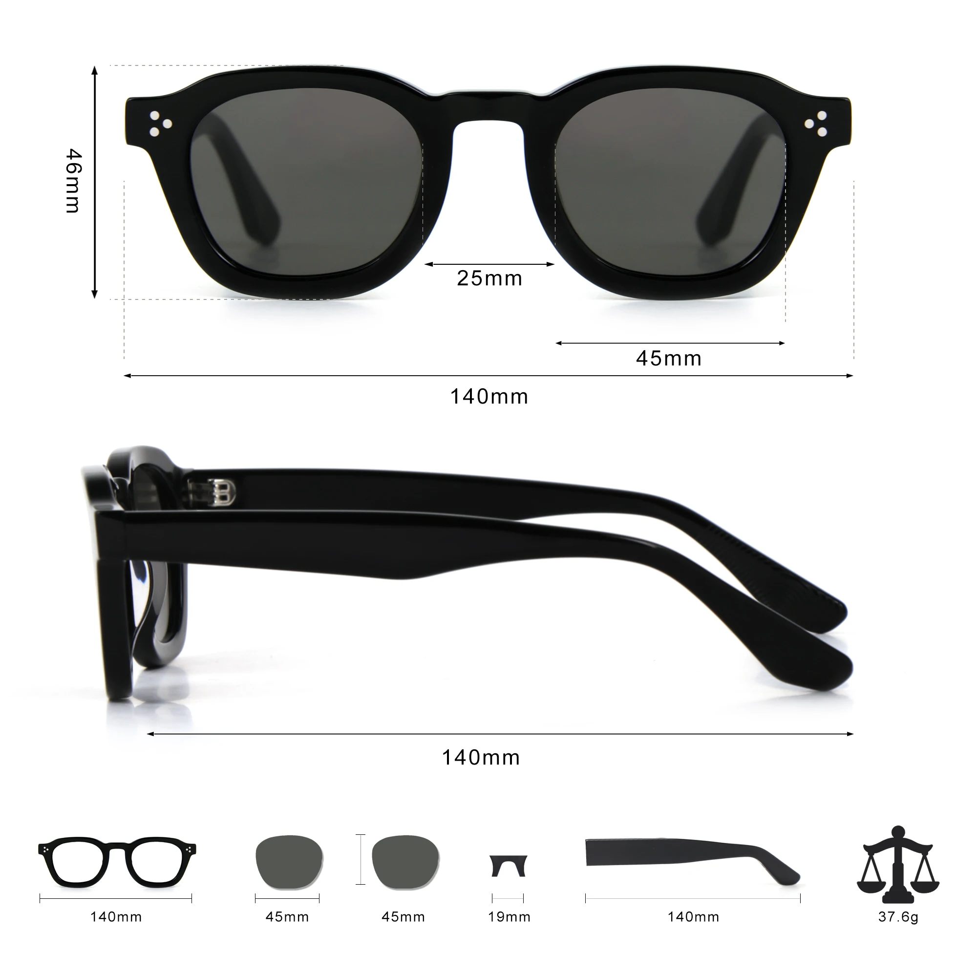 Uv400 Custom Sunglasses Manufacturer 2024 Vintage Sunglasses Men Women ...