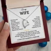 Collier en or + boîte cadeau avec carte LED