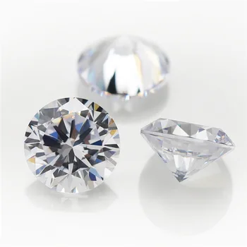 Moissanite Zircone 1 Carato Tondo 6,5 Mm - Qualit&agrave; AAAAA, Taglio Brillante, Aspetto Russo