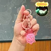 Portachiavi luminoso a forma di piccola tartaruga cartoon - melodia rosa