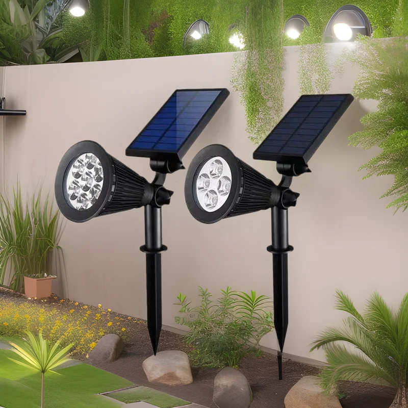 New Hot Selling Outdoor Large Spotlights Waterproof Floor Mounted Solar Lights
