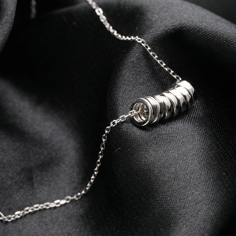 Elegant 925 Silver Bead Necklace for Women