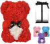 Cuore bianco orso rosso
