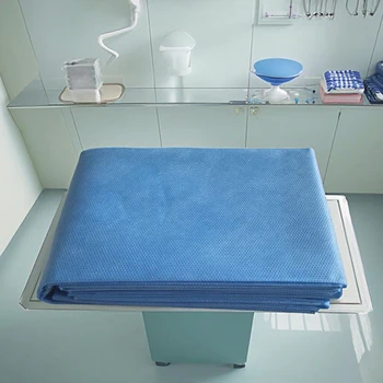 B1085-7590 Medical Consumable Non Sterile  Blue SMS Non-Woven Disposable Adhesive Surgical Drape