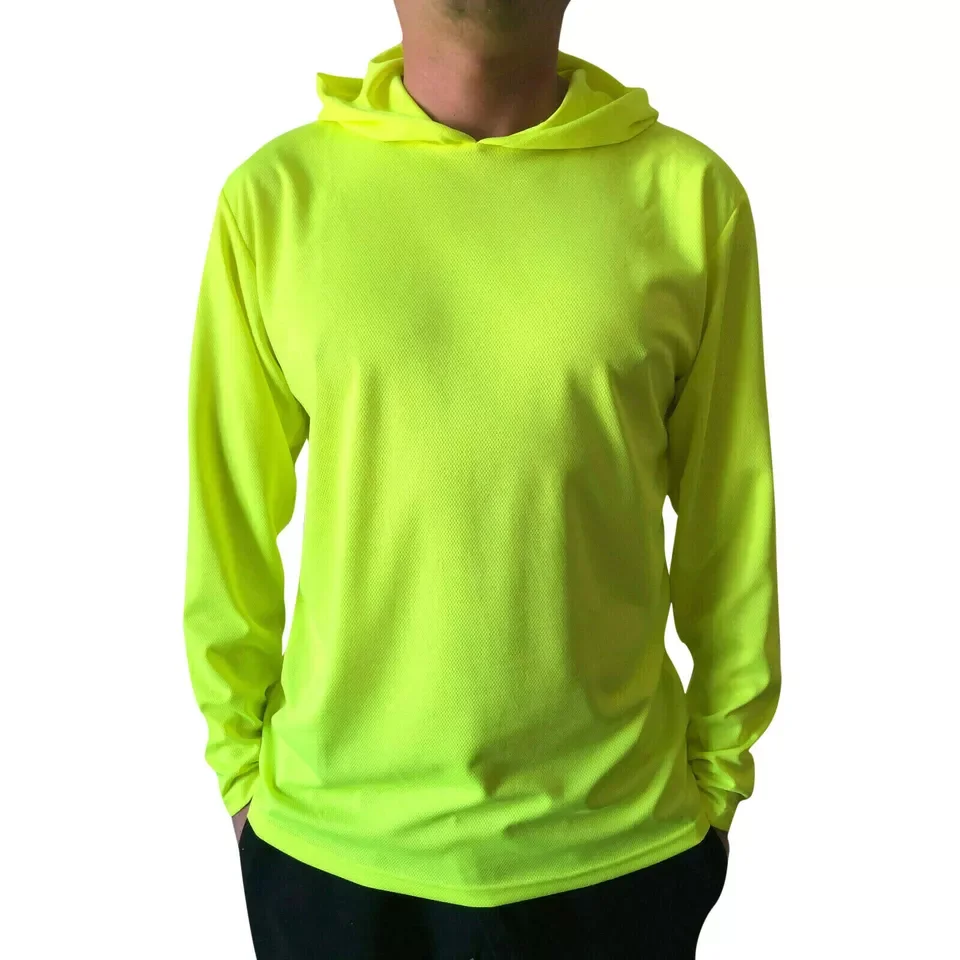 Custom Hi Vis Dry Fit Shirt Construction Long Sleeve Safety Reflective