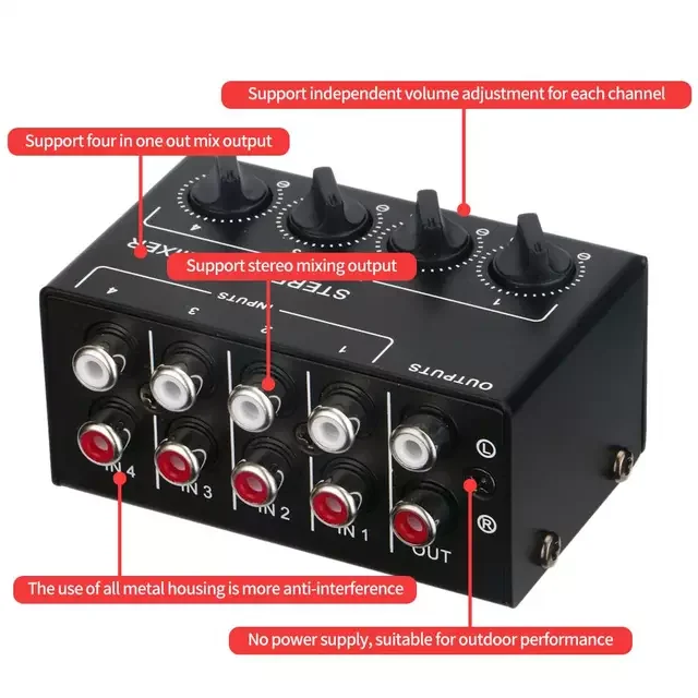 New Design Audio Selector Switch With Great Price