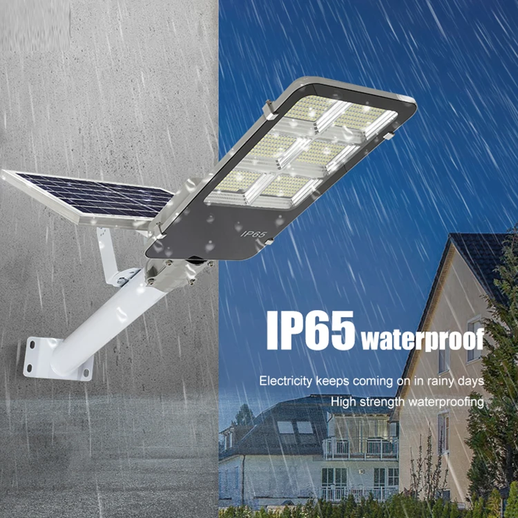Высокое качество, контроль времени, Ip65, водонепроницаемый 50 Вт, 100 Вт, 200 Вт, 300 Вт, алюминиевый светодиодный солнечный уличный фонарь