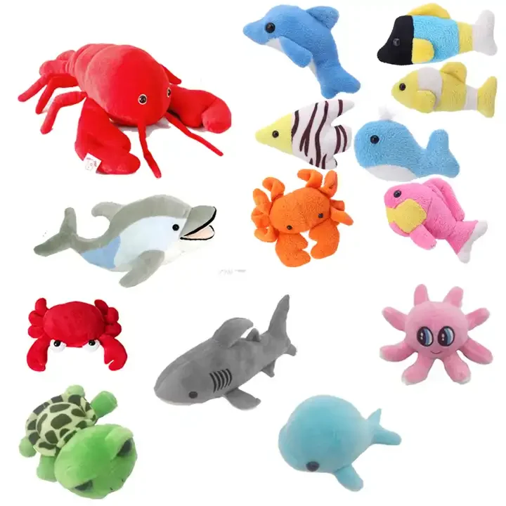 Oem Custom Sea Animal Soft Stuffed Plush Toys Wholesales Cute Sea Fish ...