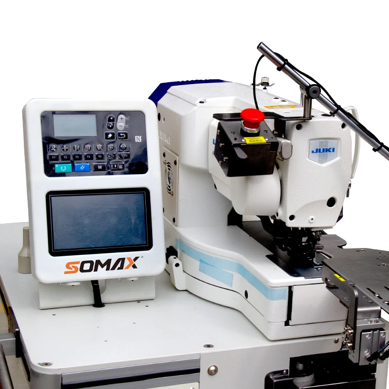 Высокое качество Somax SM-05BH Автоматическая рубашка поло с пуговицами швейная машина промышленная одежда Дом Б/у