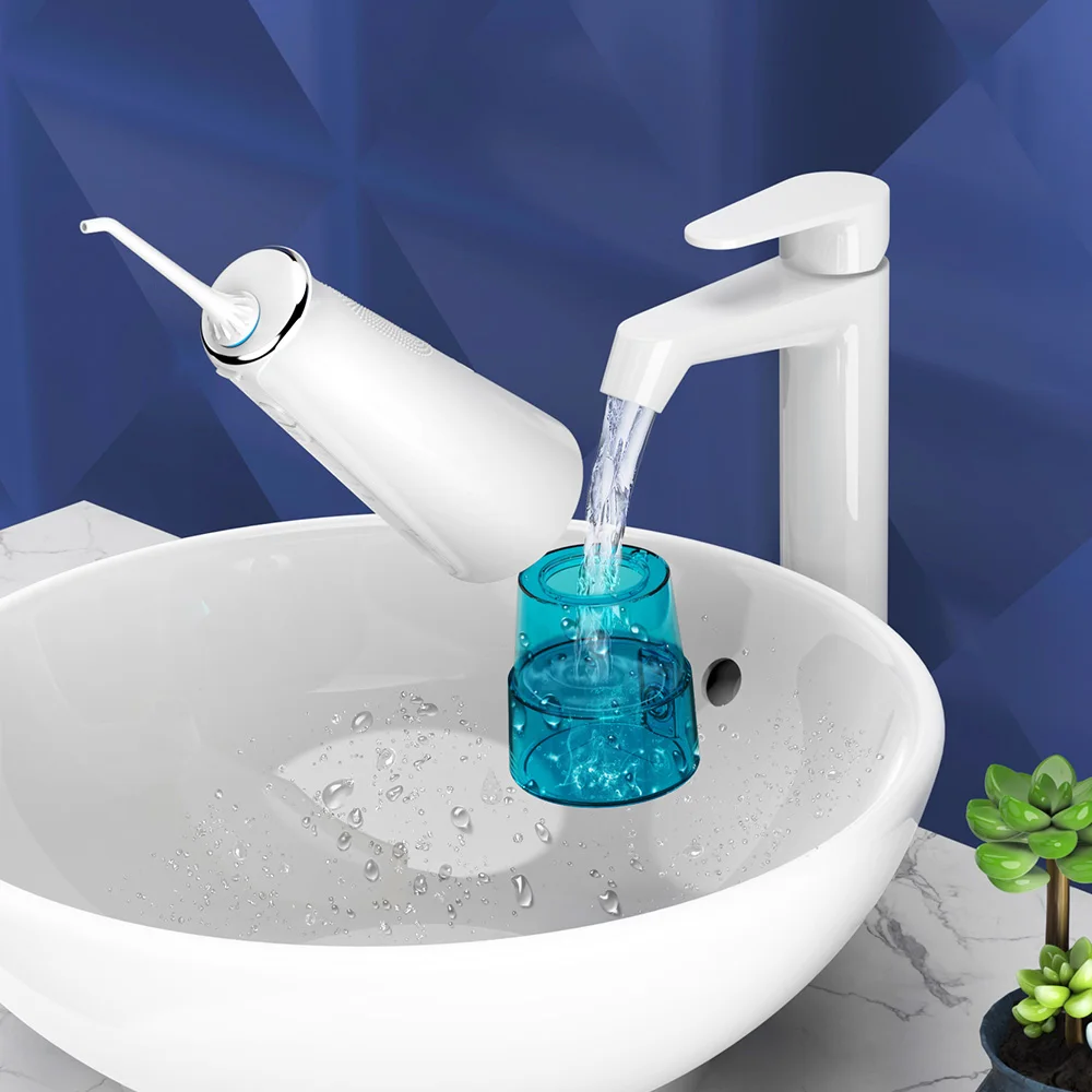 Nicefeel FC2630 Ozone Water Flosser IPX7 Wireless Water Flosser  Water Tank Portable Ozone Dental Flosser Ozone Cleaner