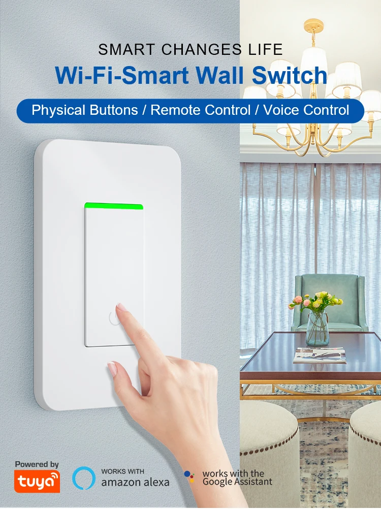 Etl Us Google Interruptor Electrical Smart Switches Tuya Wifi Switch