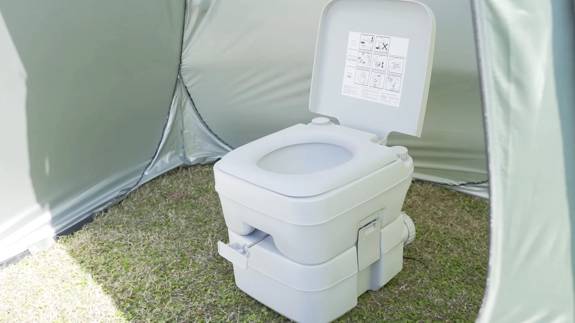 Homful 20l Portable Toilet Rv Camping Marine Rv Boating Cassette Caravan Rv Toilet Camper