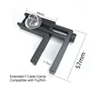 Negro: Abrazadera de cable F extendida (compatible con Fuji y tipo L)