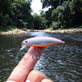 China Lure Minnow Crankbait 52mm 4.5g Artificial Wobbler Sinking Bass Trout Fishing Lure for Lake and Stream – Minnow – view 4