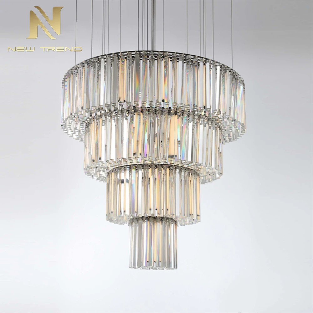 CPL-253 Luxury Indoor Decoration Chandelier Wedding Party Living Room Dining Room Villa Crystal LED Pendant Light 
