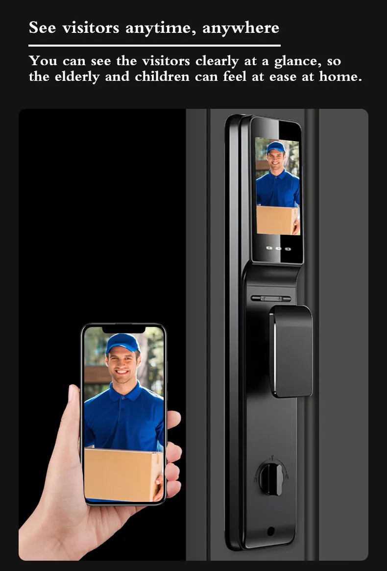 Face Digital Fingerprint Biometric Lock Rfid IC Card Wifi App Home ...
