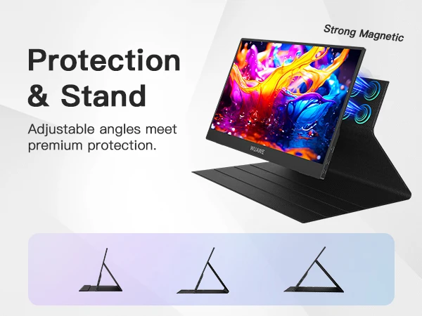 15.6 inch Portable Laptop Monitor, 1080P USB C HDMI Computer Monitor HDR IPS Gaming Monitor HDMI for Mac Phone PS5 Xbox Switch
