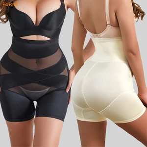 High Waist Tummy Control Shapewear Shorts Women Postpartum Body Shaper Butt Lifting Waist Slimming Anti-Exposure Boxer Panties