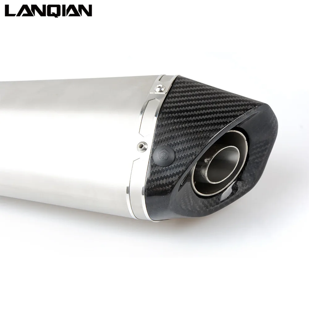
Универсальный глушитель выхлопной трубы 36-51 мм для мотоцикла, глушитель выхлопной трубы для скутера, кроссового велосипеда для KYMCO Triumph Aprilia DUCATI 