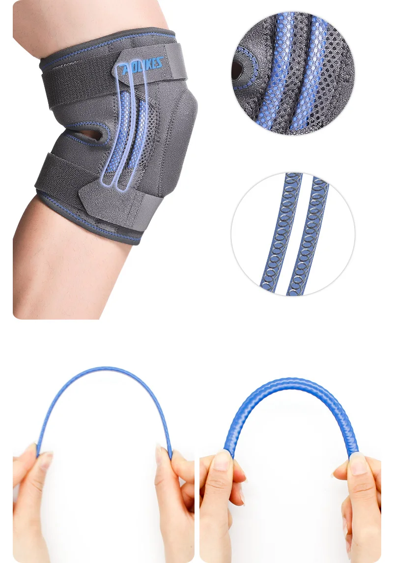 Spring Knee Support Aolikes Spring Support Orthopedic Knee Brace - Adjustable & Durable