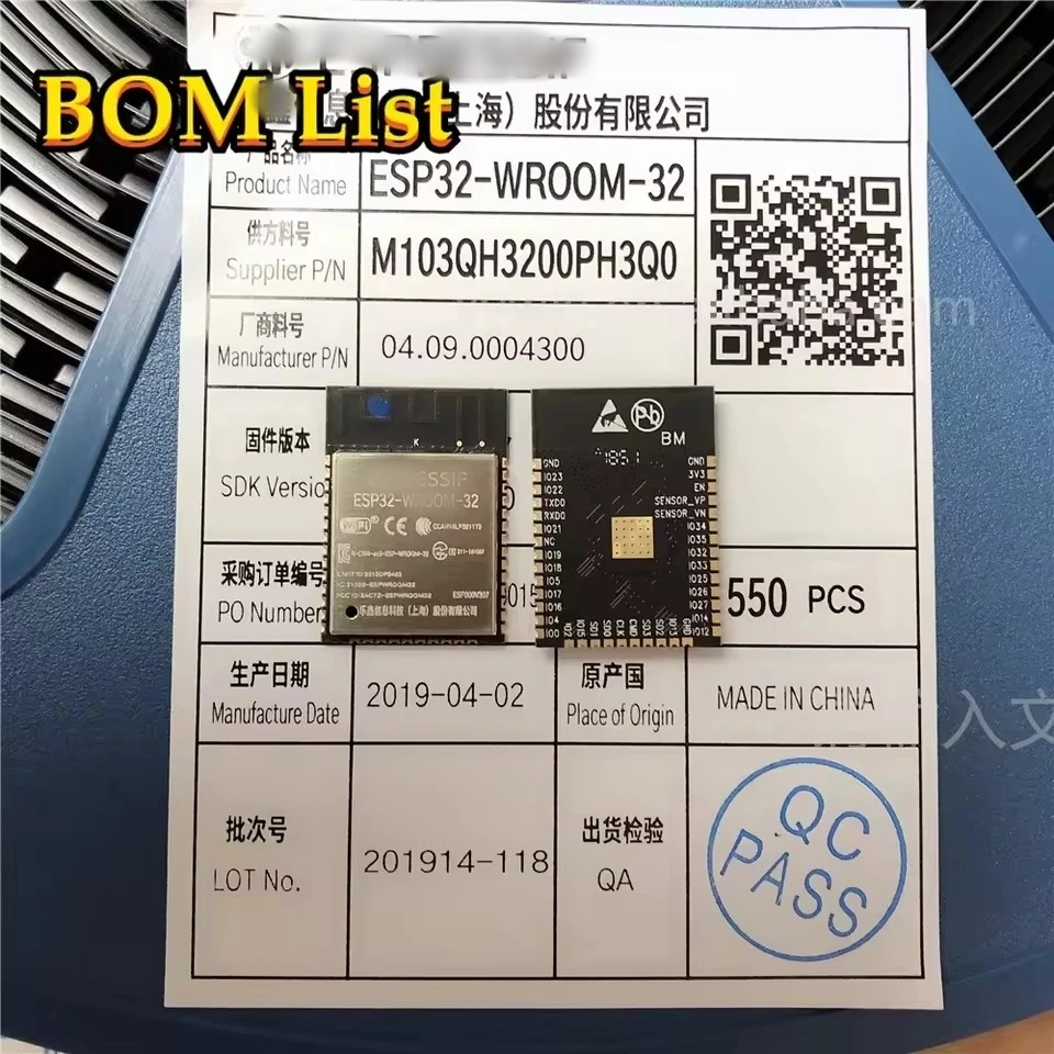 Brand New ESP32-WROOM-32 4MB ESP32 Wireless Transceiver WiFi IoT Module Chips ESP32-WROOM-32-N4