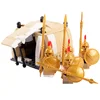 Yellow Tent with 4 Medieval Character Figures