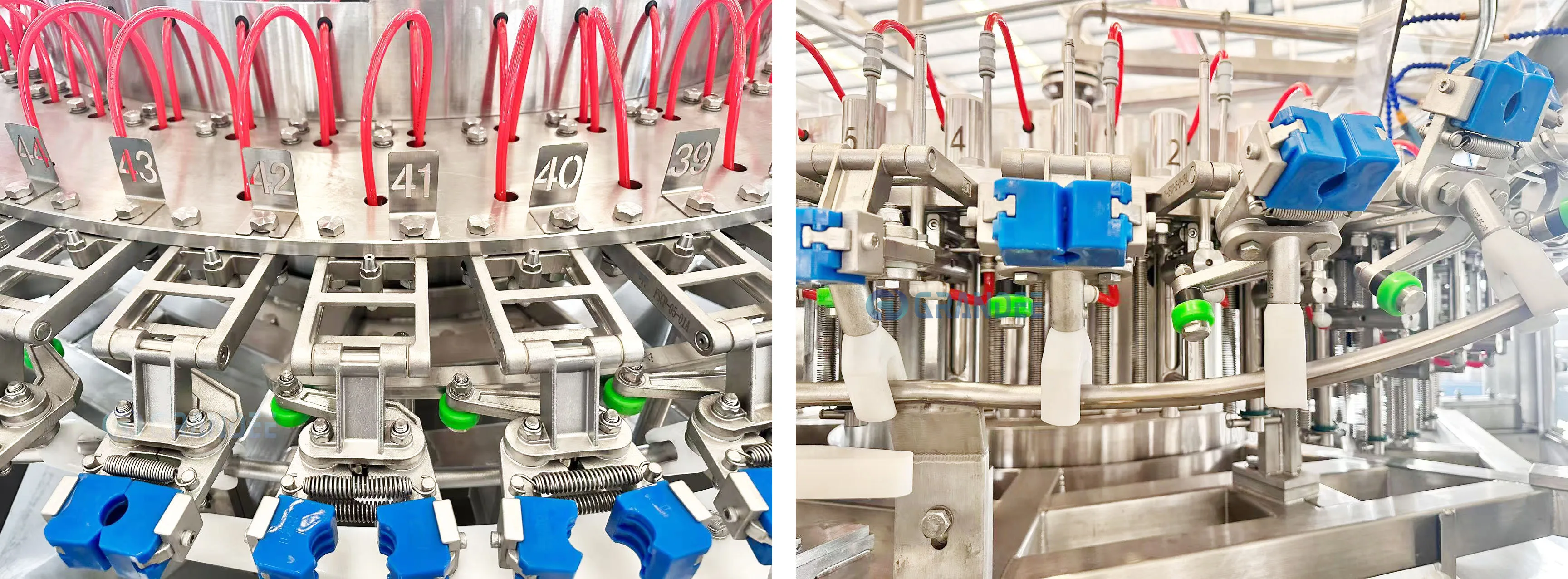 product high speed automatic spray glass bottle rotary mechanical valve cleaner washing rinsing dripping machine-10