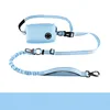 Corde de traction bleu ciel clair, antidéflagrante et antichoc.