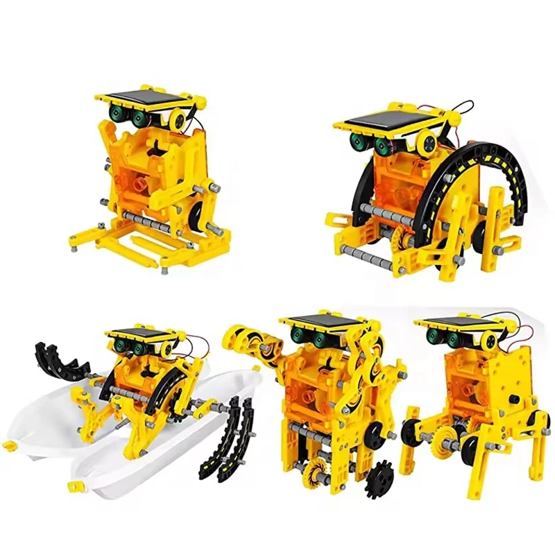 Индивидуальная развивающая игрушка 12 в 1 «сделай сам» Набор для создания научных роботов игрушечный робот на солнечной батарее детей