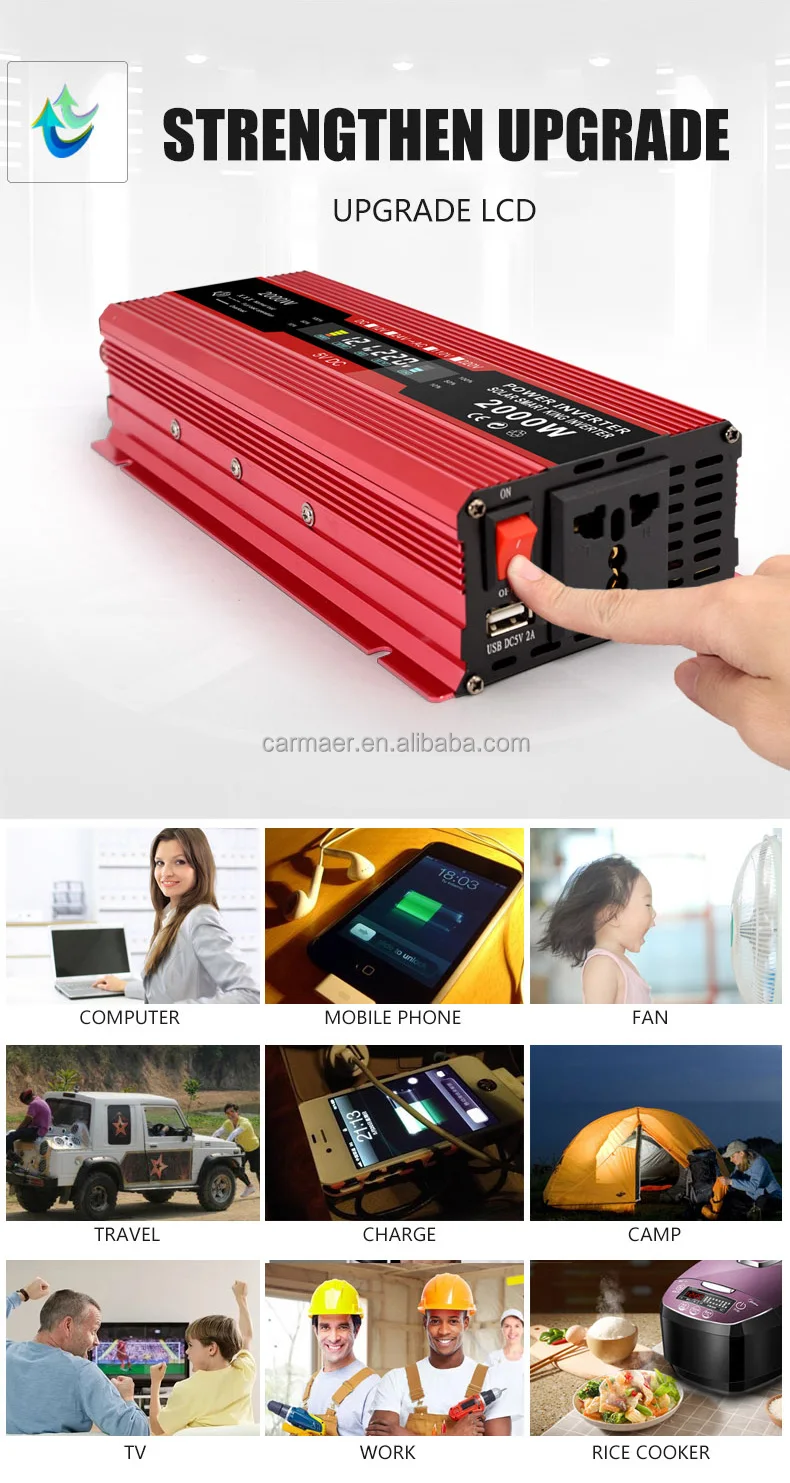 Power Inverter Solar Smart King Inverter DC 12V 220V (OPEN BOX)