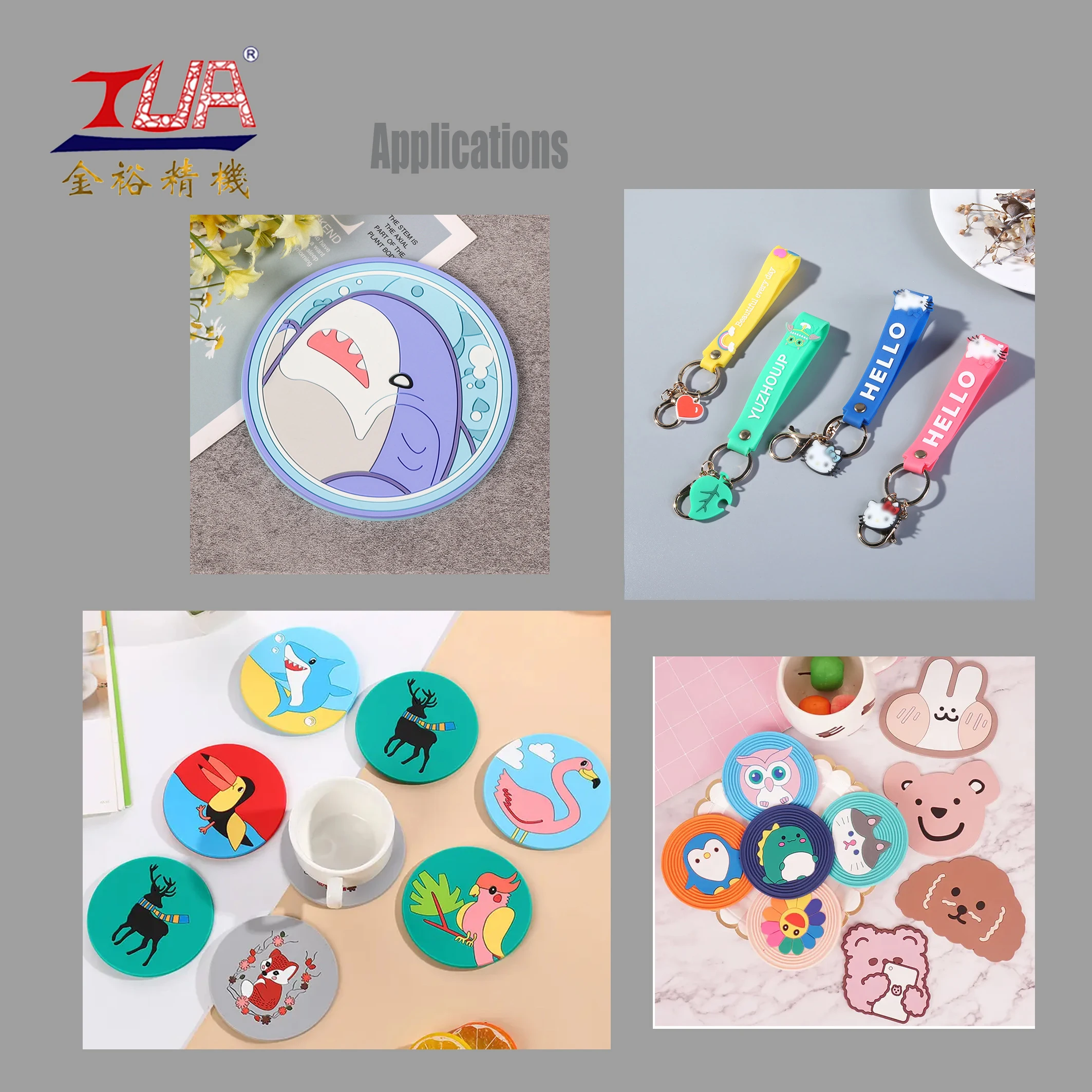 Jinyu Refrigerator Magnet Badge Making Machine Soft Label Making 12 Colors Pvc Rubber Patch Machine