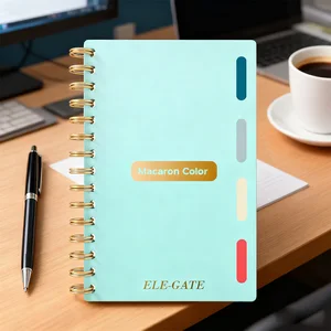 Colorful Heart Shaped Leather Cover with Lock and Key Spiral Binding Budget Binder Notebooks Wholesale from China Manufacturer