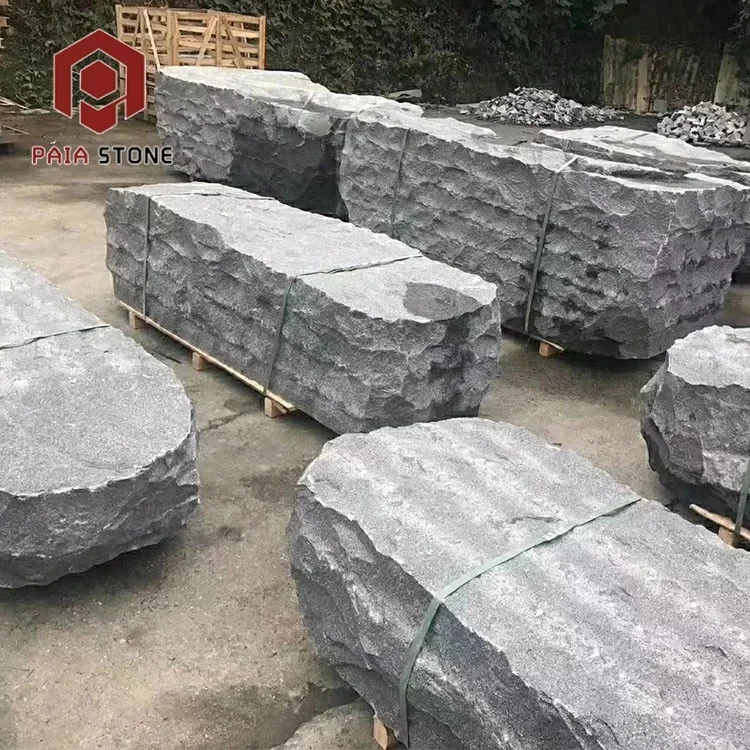 product g654 seaseme black split natural stones wall decoration for walls stone cladding-3