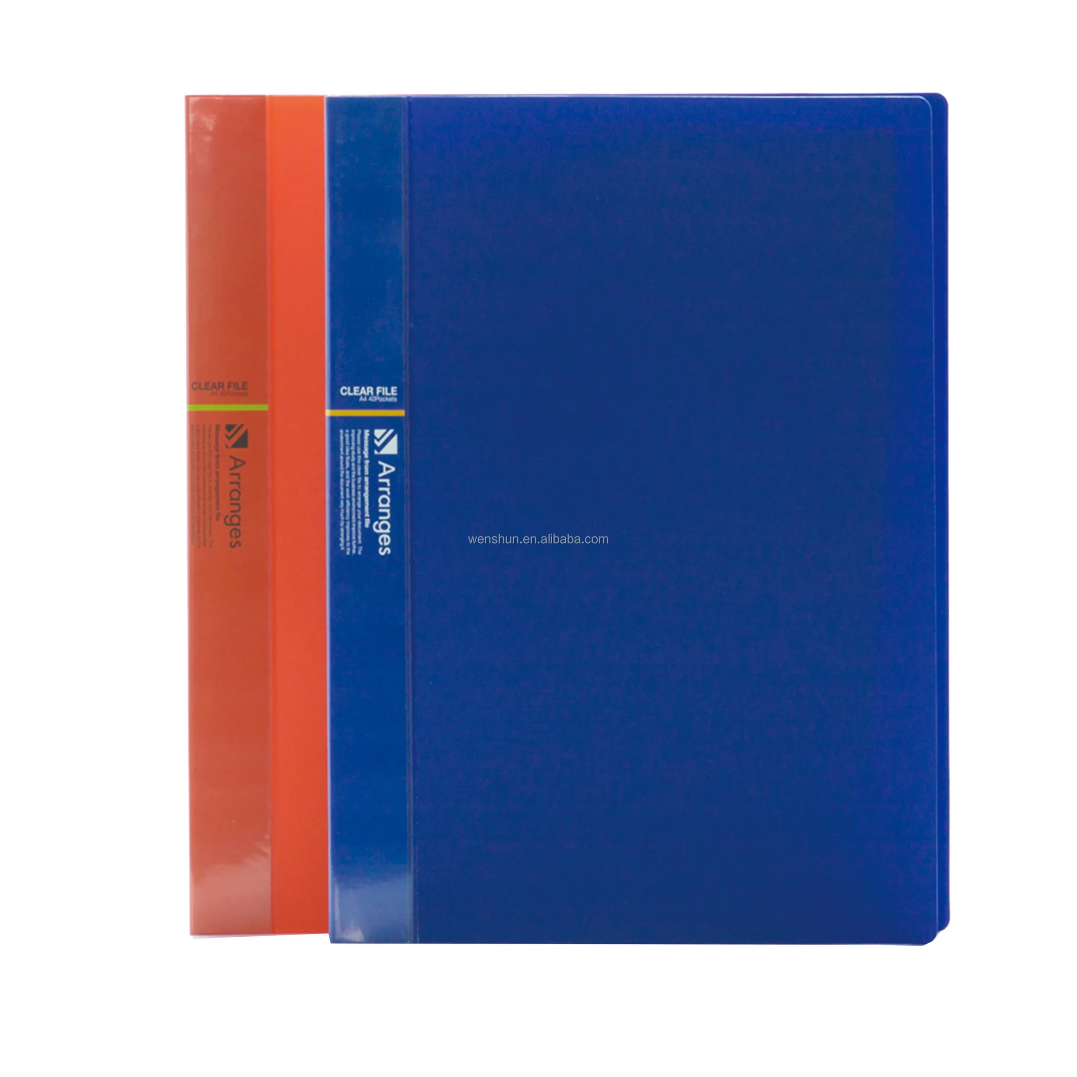 2021 Plastic Business Card Display Book with Transparent Sheet Protector