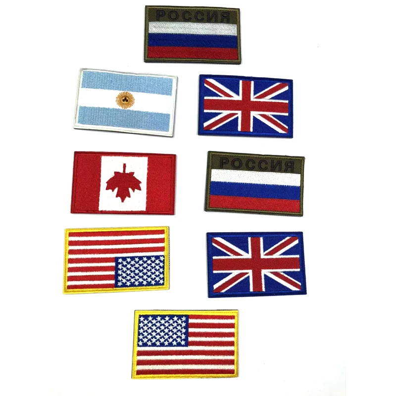 Handmade Custom Logo Embossed Rubber Patch TPU/PVC Fabric Embroidered Technique Lace Decoration Your Design Flag Epaulette