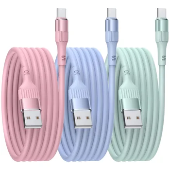 USB C Charger Cable 3PACK 6FT Fast Charging Type C Data Cable for iPhone 16/15 Pro for Samsung for Galaxy S24/S23/S22/S21 for P9