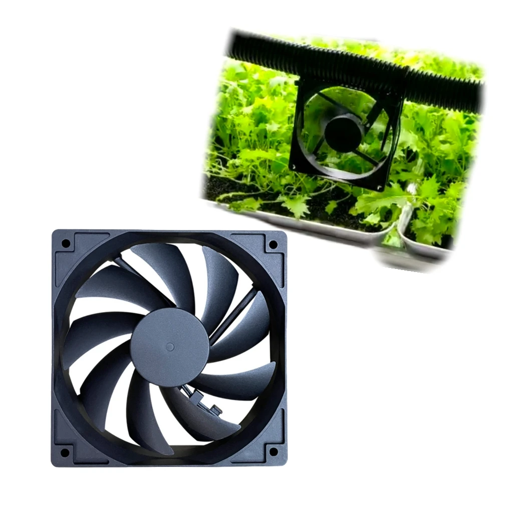 110V 220V DC12V Silent Customization Acceptable RMP Cooling Fan 12025 Cooling Radiator Fan PC Fan 120mm for Farm Use