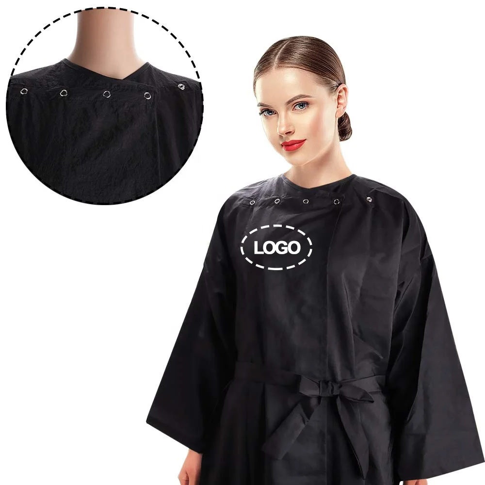 Professional Waterproof Polyester Custom Logo Hairdressing Capes ...