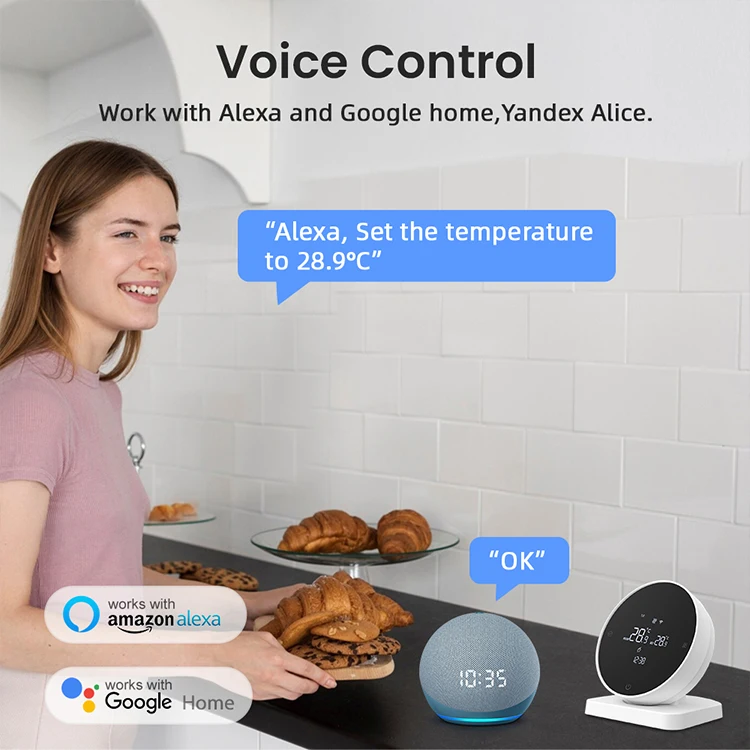 AvattoTuya Wifi Smart Thermostat Enables Remote Control of Gas Boilers and Underfloor Heating