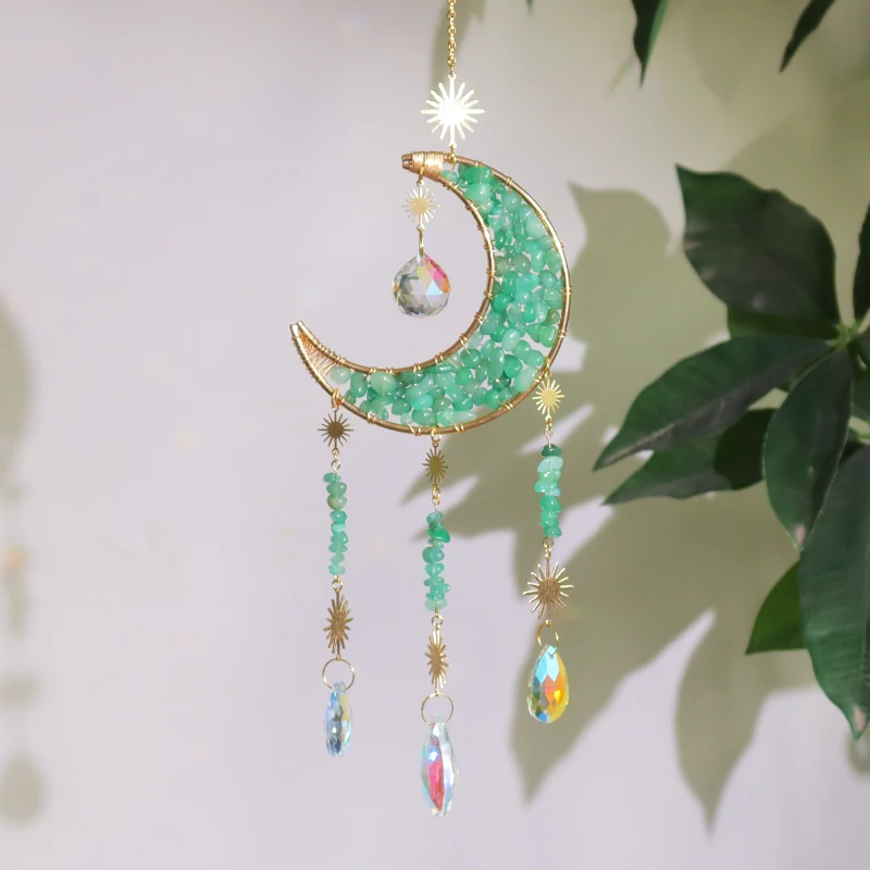 Wholesale Prism Garden Custom Hanging Crystals Suncatchers Stained