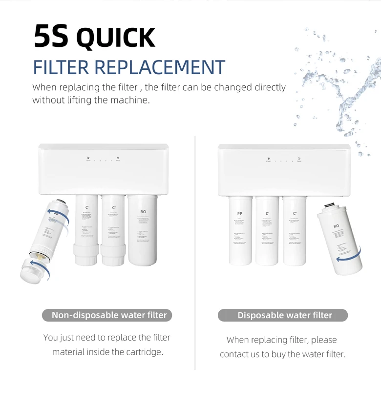 4 Stages Under the Counter RO Direct Drinking House Alkaline Water Filter Purifier