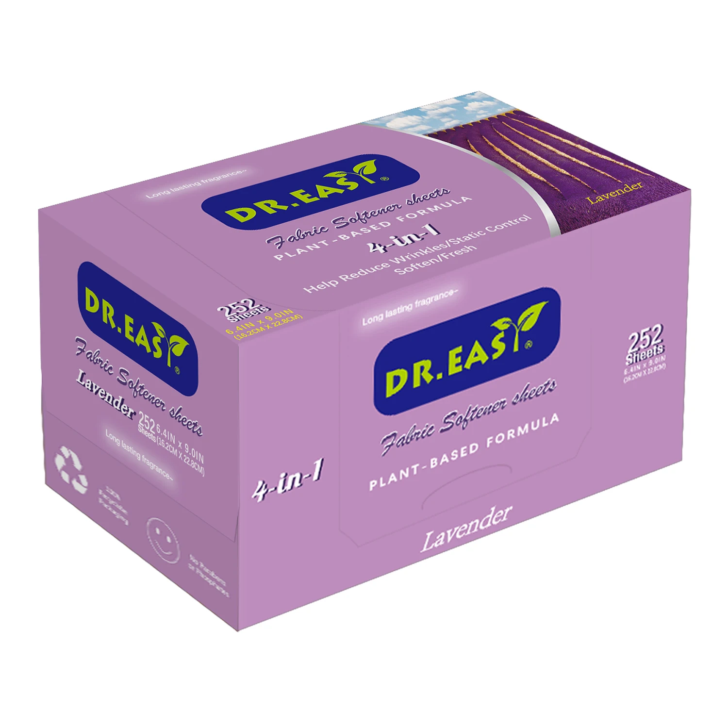 Laundry Fabric Softener Detergent Eco Friendly Strip Sheets Lavender Scents