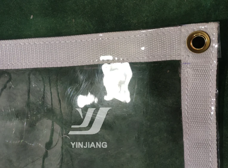 Outdoor Transparent Canvas clear Pvc Fabric Tarp Polyester Vinyl Tarp
