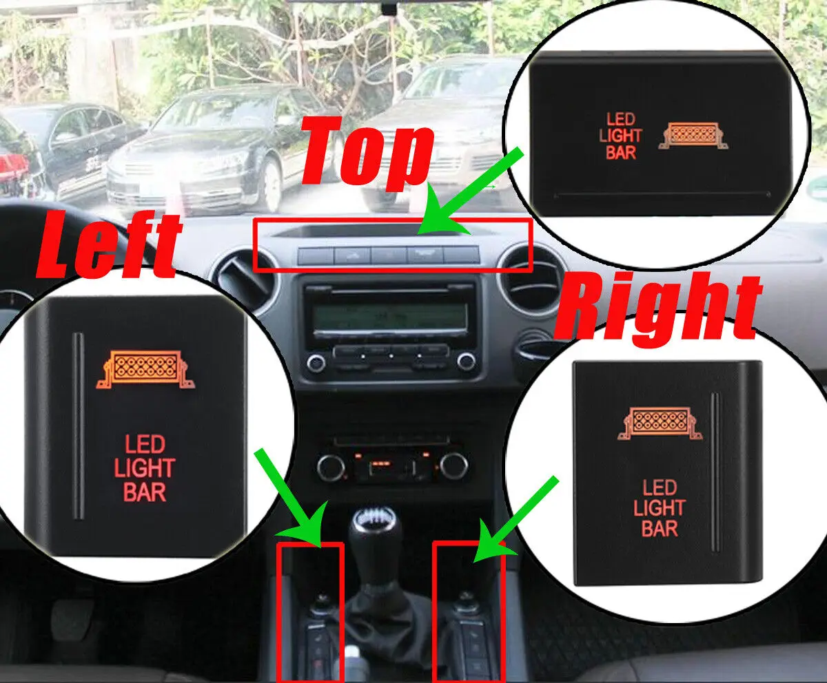 Auxiliary Led Left Push Switch Button VW Touran Ignition Switch VW Jett Mk6 Switch Amarok Buttons